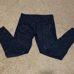 Curves N Combatboots Rainbow Splatter Leggings